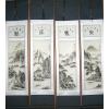 Feng Shui Chinese Mountain Fishermen Scroll Painting